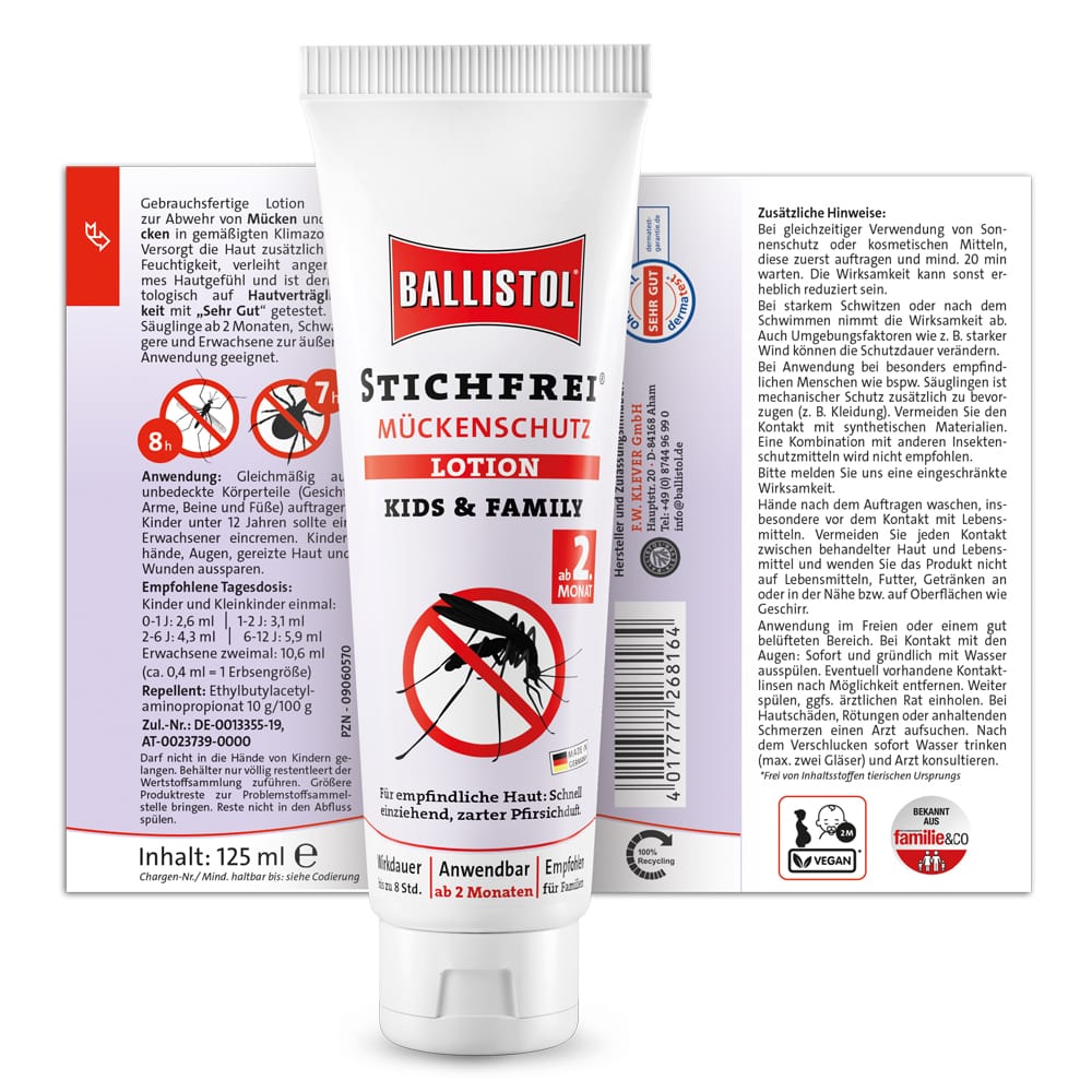 Ballistol STICHFREI MÜCKENSCHUTZ KIDS Lotion 125 ml Creme
