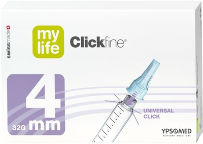MYLIFE Clickfine Pen-Nadeln 4 mm 100 St Kanüle