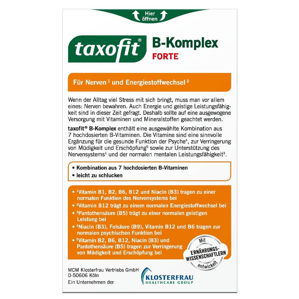 taxofit B-Komplex FORTE 40 St Tabletten