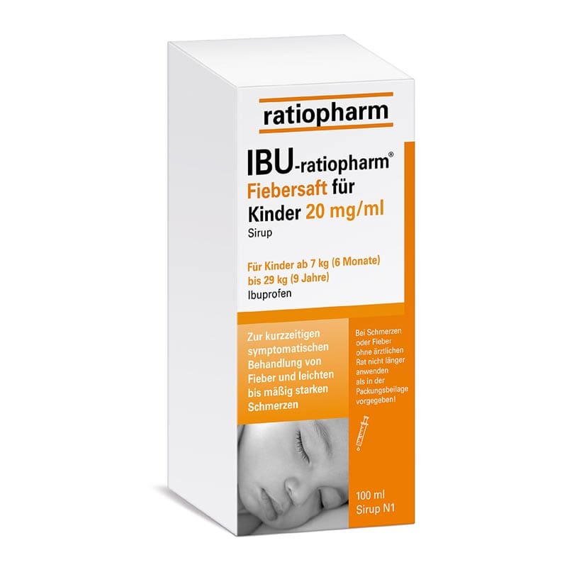 IBU-ratiopharm Fiebersaft für Kinder 20 mg/ml 100 ml Saft