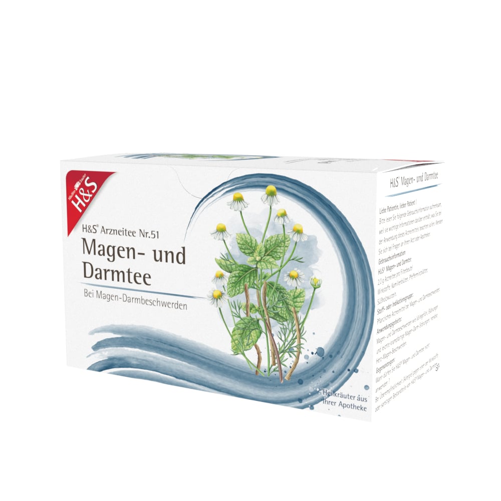 H&S Arzneitee Magen- und Darmtee 20X2.0 g Filterbeutel