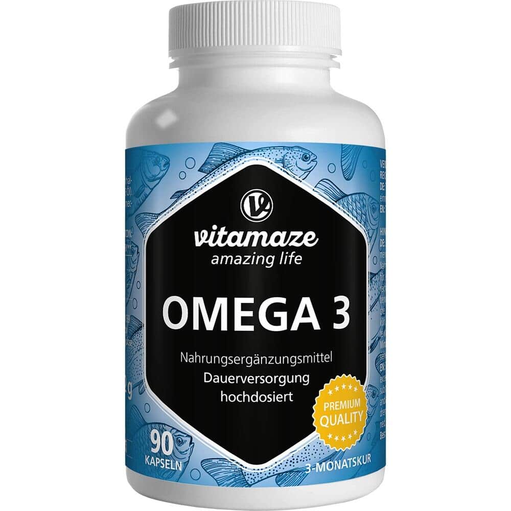 vitamaze OMEGA-3 1000 mg EPA 400/DHA 300 hochdosiert  90 St Kapseln