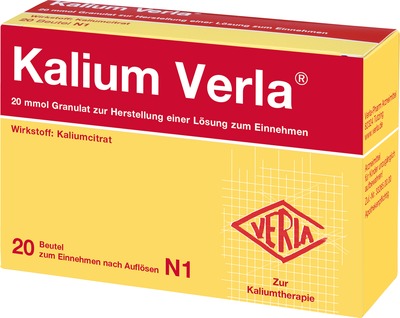 KALIUM VERLA Granulat Btl. 20 St Granulat