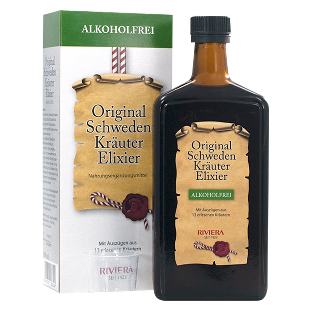 RIVIERA Original Schweden Kräuter Elixier ALKOHOLFREI 500 ml Lösung zum Einnehmen