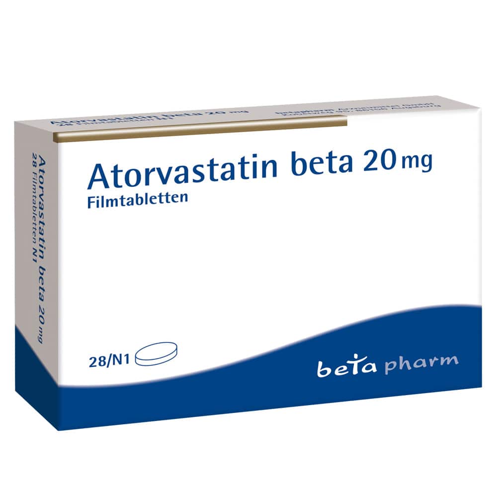 Atorvastatin beta 20mg 28 St Filmtabletten