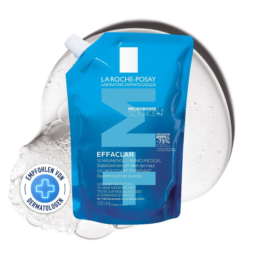 LA ROCHE-POSAY EFFACLAR SCHÄUMENDES REINIGUNGSGEL Nachfüllpack 400 ml Gel
