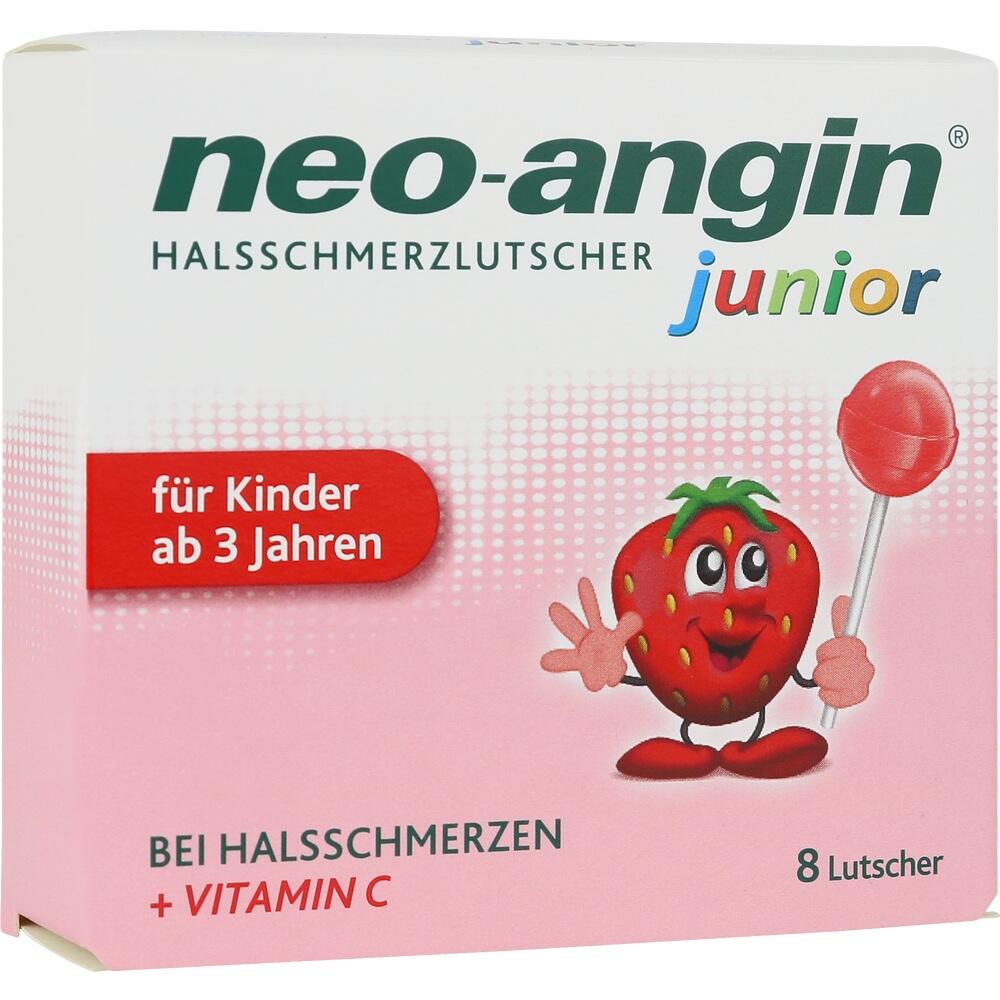 neo-angin junior HALSSCHMERZLUTSCHER für Kinder 8 St