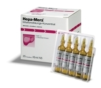 HEPA MERZ Infusionskonz.Ampullen 25X10 ml Infusionslösungskonzentrat
