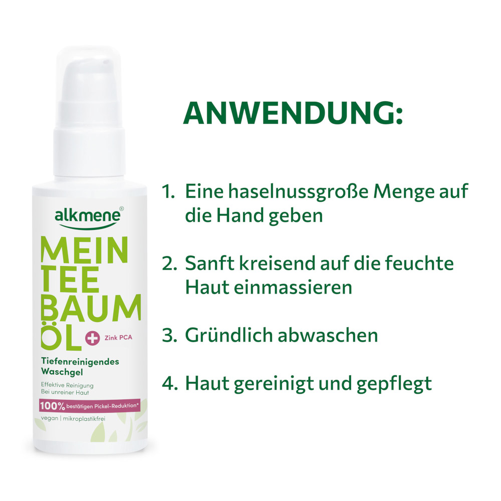 alkmene MEIN TEEBAUMÖL Tiefenreinigendes Waschgel 150 ml Gel