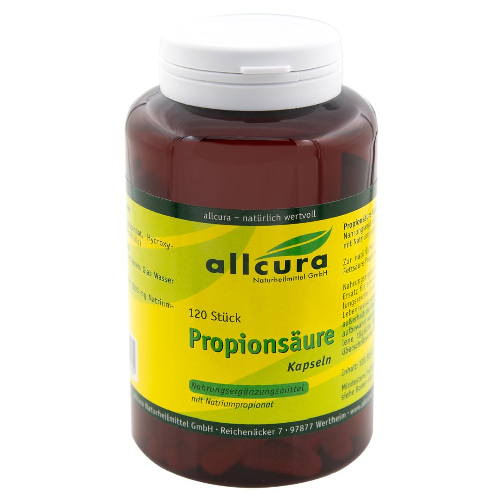 allcura Propionsäure 500 mg Kapseln 120 St Kapseln 120 g