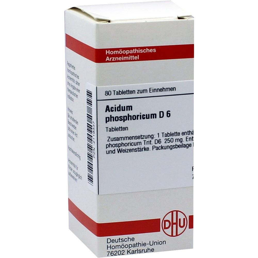 ACIDUM PHOSPHORICUM D 6 Tabletten 80 St Tabletten