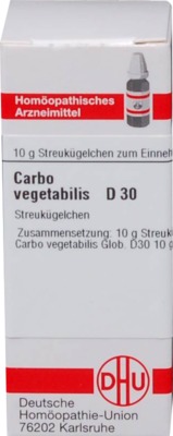 CARBO VEGETABILIS D 30 Globuli 10 g Globuli