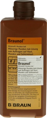 BRAUNOL Schleimhautantiseptikum 500 ml Lösung