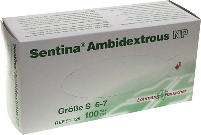 SENTINA Ambidextrous Unters.Hands.puderfr.Gr.S 100 St Handschuhe 100 St