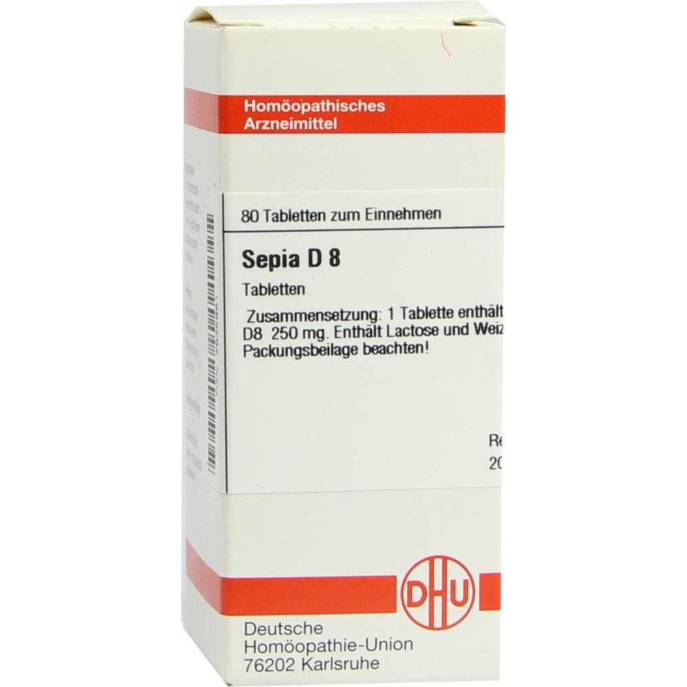 SEPIA D 8 Tabletten 80 St Tabletten