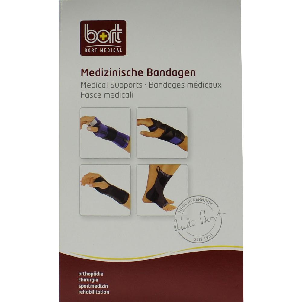 BORT ManuStabil kurz rechts medium schwarz 1 St Bandage