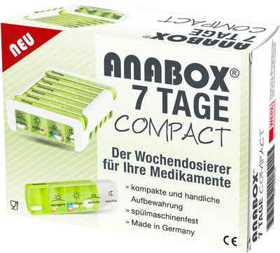 Anabox Compact 7 Tage Wochendosierer Grün/weiß 1 St