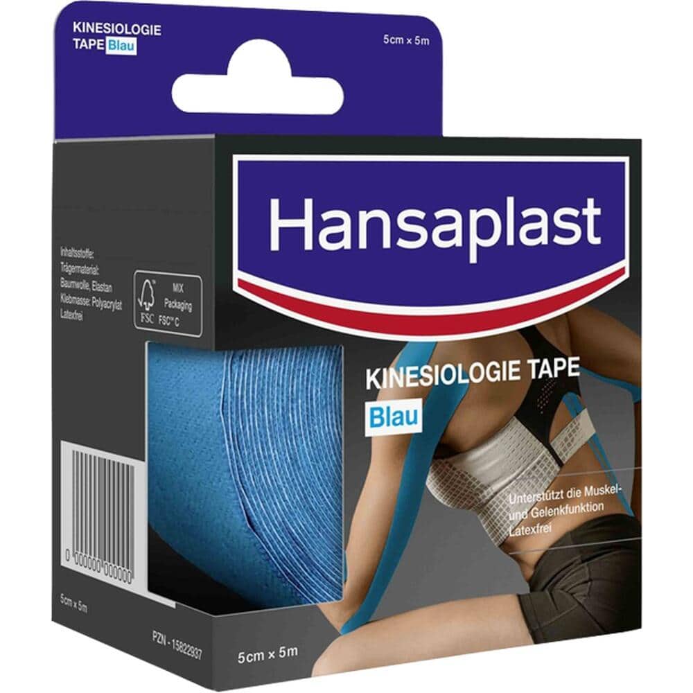 Hansaplast Kinesiologie Tape blau 1 St Bandage