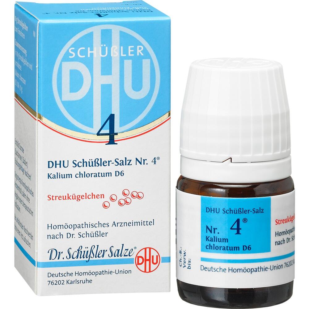 DHU Schüssler-Salz Nr. 4 Kalium chloratum D 6 Globuli 10 g Globuli