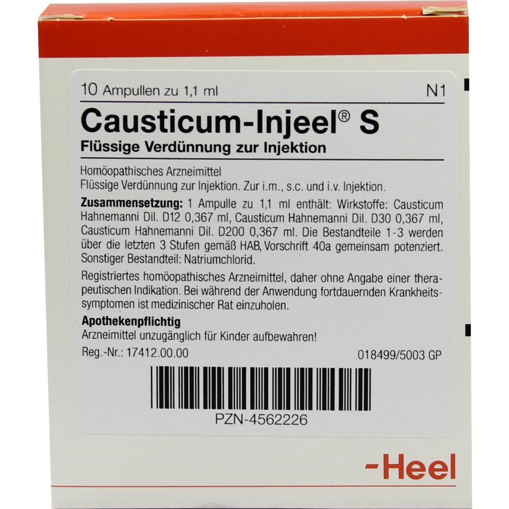 CAUSTICUM INJEEL S Ampullen 10 St Ampullen