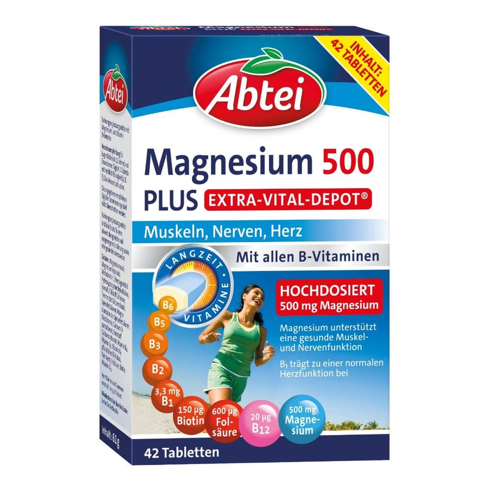 Abtei Magnesium 500 PLUS EXTRA-VITAL-DEPOT 42 St Tabletten