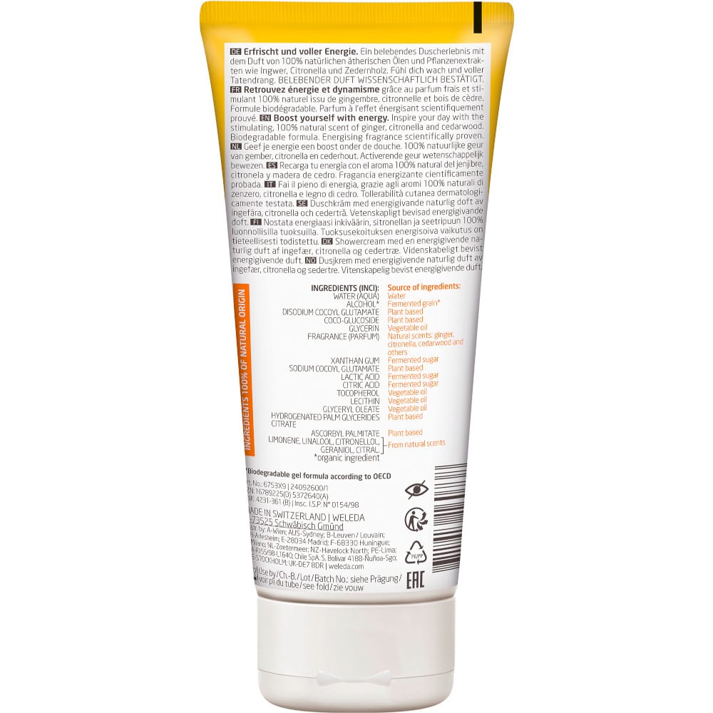Weleda Energy Aroma Duschgel 200 ml Duschgel