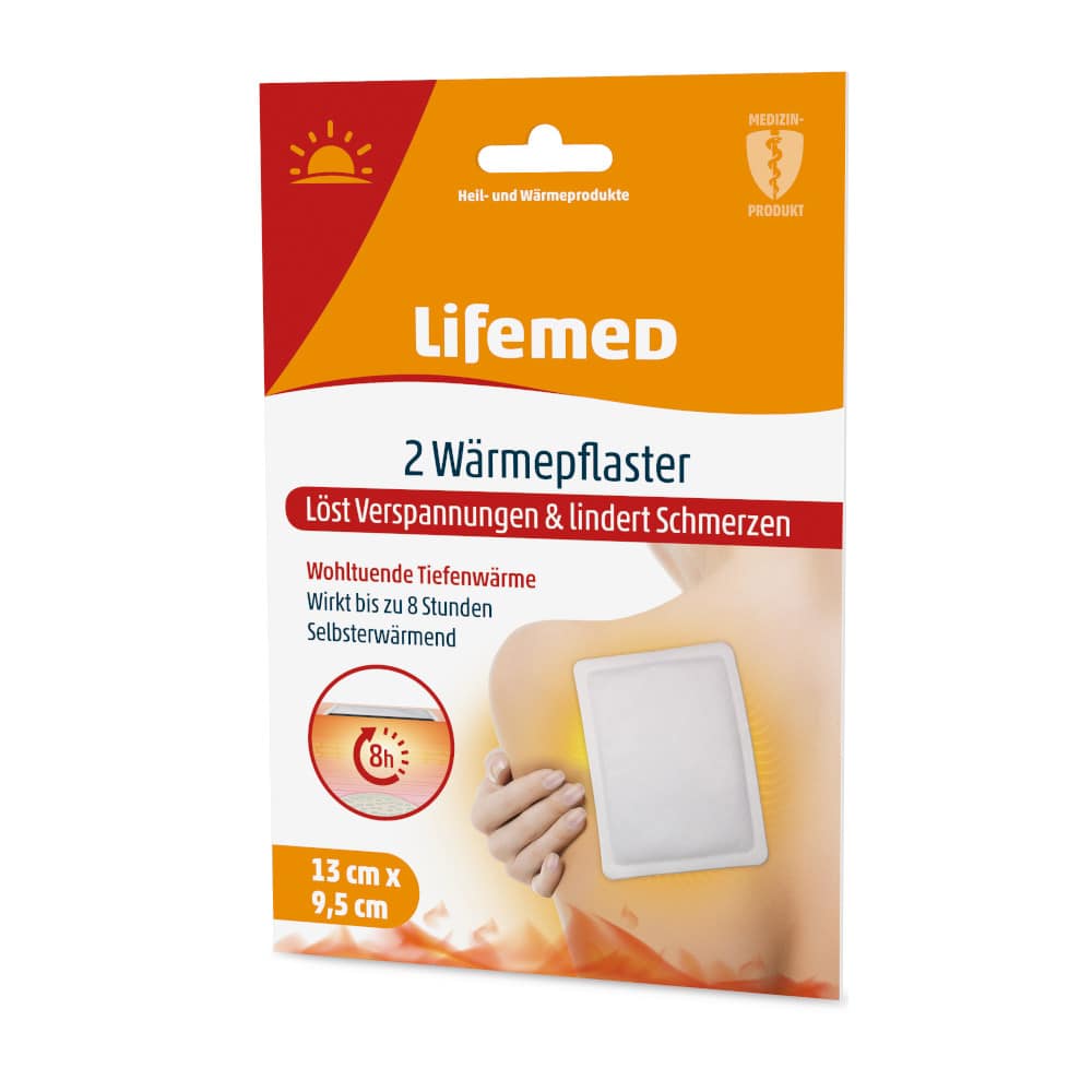 Lifemed Wärmepflaster, 13 cm x 9,5 cm 2 St Pflaster