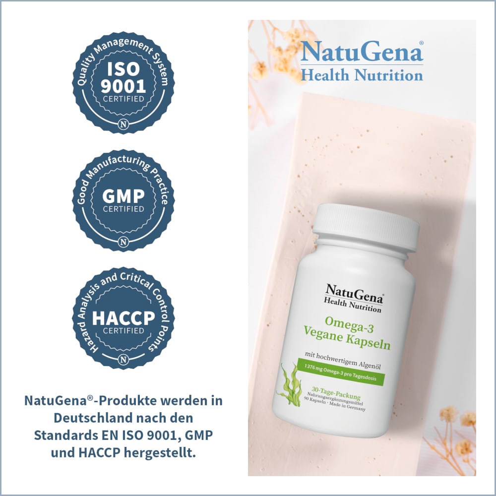 NatuGena Omega-3 Vegane Kapseln 90 St Kapseln
