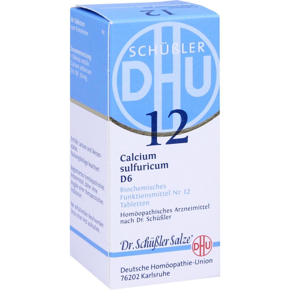 DHU Schüßler-Salz Nr. 12 Calcium sulfuricum D6 80 St Tabletten