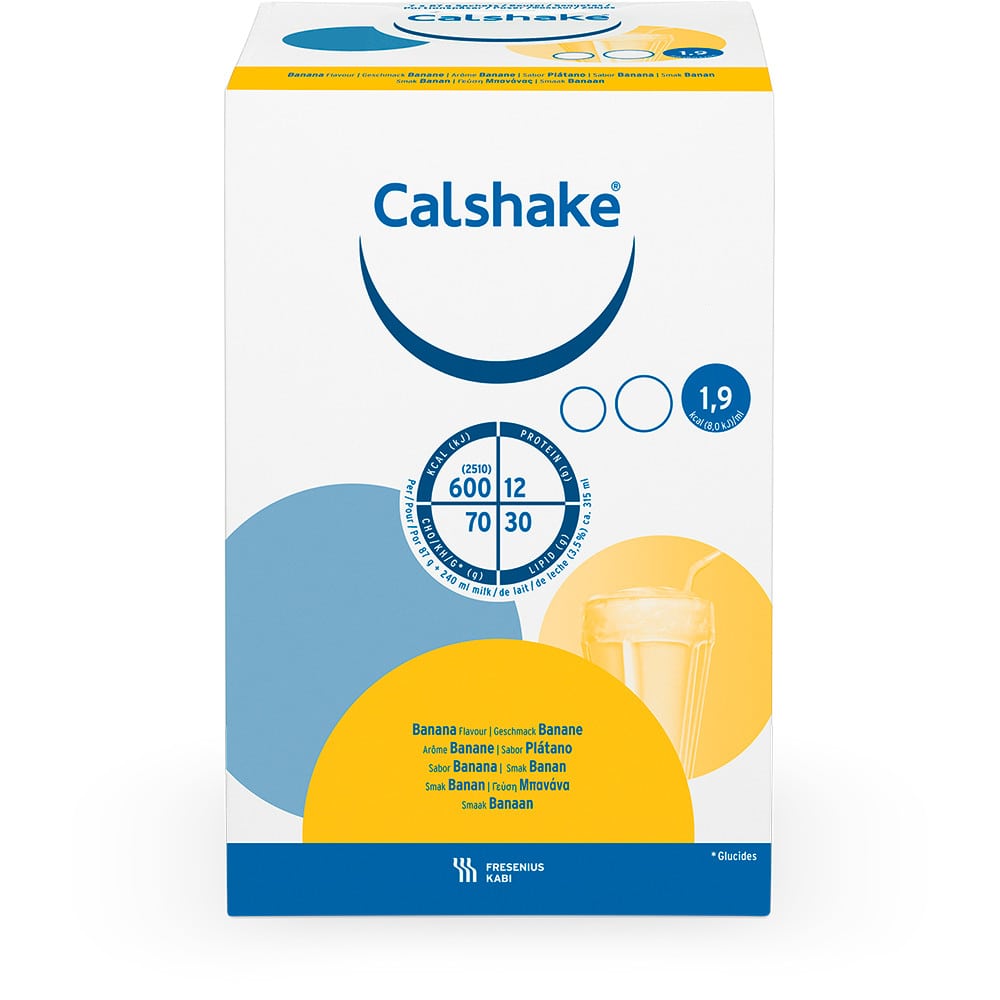 Calshake Banane Beutel Pulver 7X87 g 7X87 g Pulver