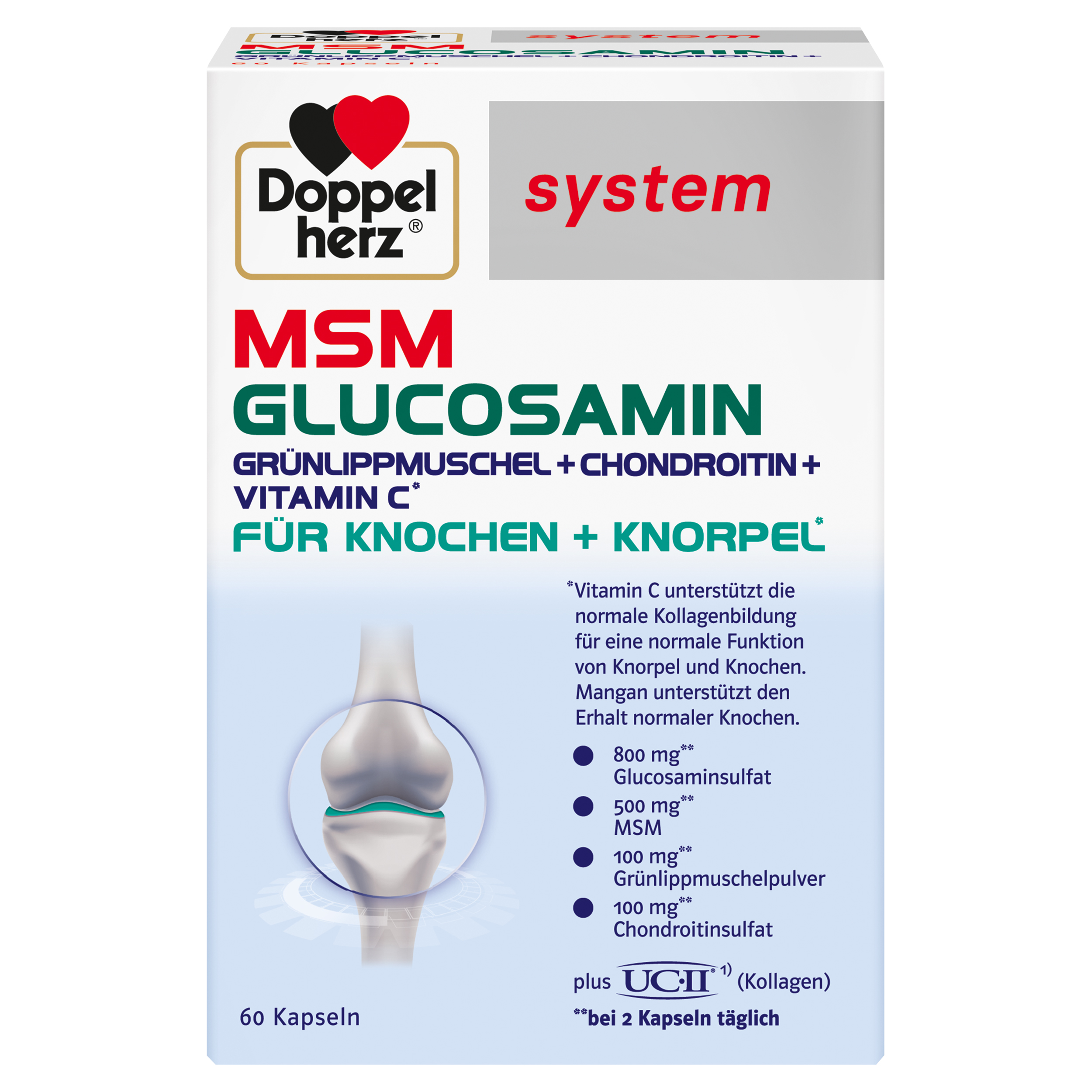 Doppelherz system MSM GLUCOSAMIN 60 St Kapseln