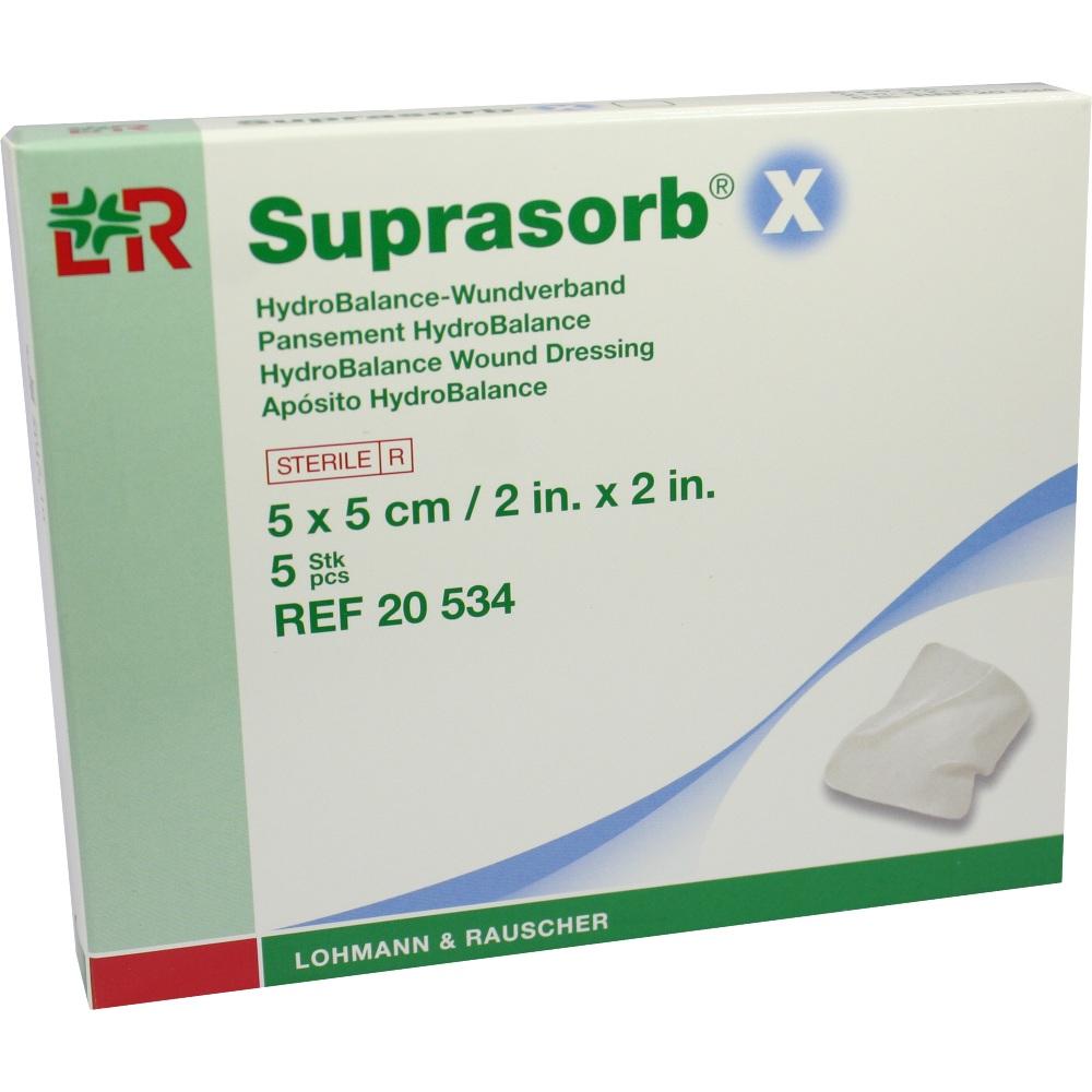 SUPRASORB X HydroBalance Wundverb.5x5 cm 5 St Verband