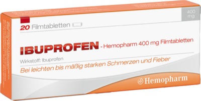 Ibuprofen-Hemopharm 400mg 20 St Filmtabletten