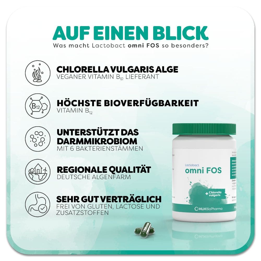 Lactobact omni FOS magensaftresistente Kapseln 300 St Kapseln magensaftresistent