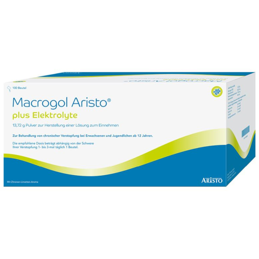 Macrogol Aristo plus Elektrolyte 100 St Pulver zur Herstellung einer Lösung zum Einnehmen