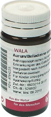 Aurum/Belladonna comp. Globuli 20 g Globuli
