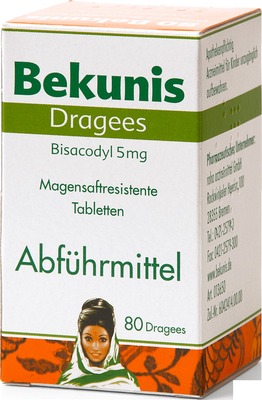 Bekunis Dragees Bisacodyl 5mg 80 St Tabletten magensaftresistent