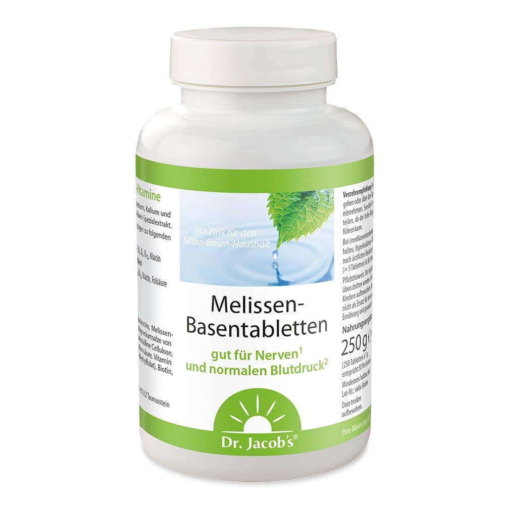 Dr. Jacob's Melissen-Basentabletten B-Vitamine Mineralstoffe