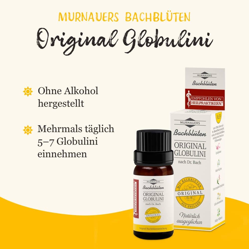 MURNAUERS Bachblüten ORIGINAL GLOBULINI nach Dr. Bach 10 g Globuli