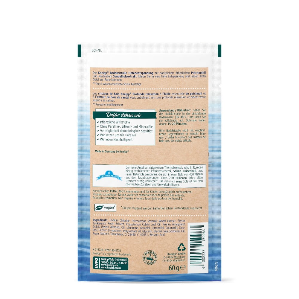 Kneipp Badekristalle Tiefen-entspannung  60 g Salz