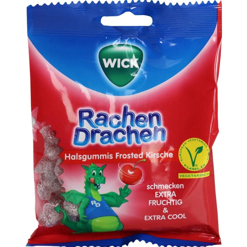 WICK RachenDrachen Halsgummis Kirsche 75 g Bonbons