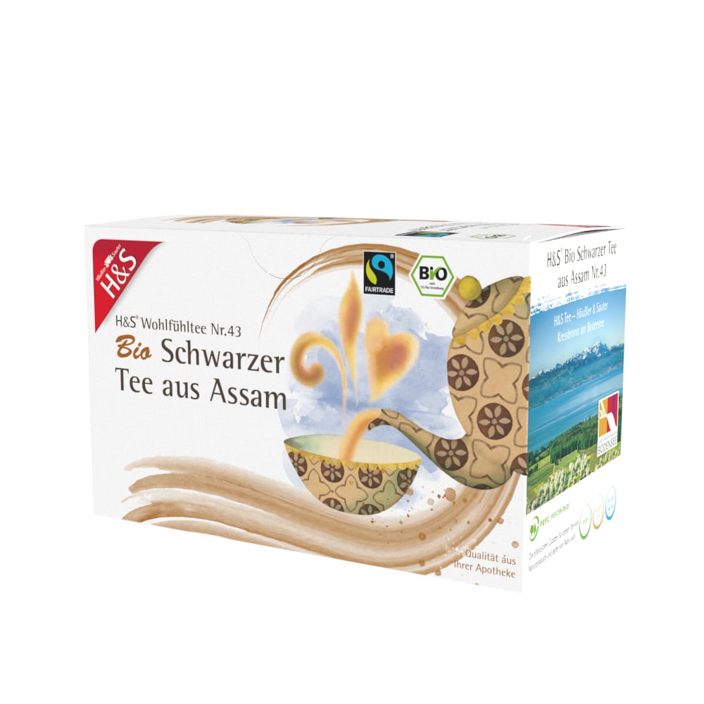 H&S Wohlfühltee Schwarzer Tee aus Assam 20X1.80 g Filterbeutel