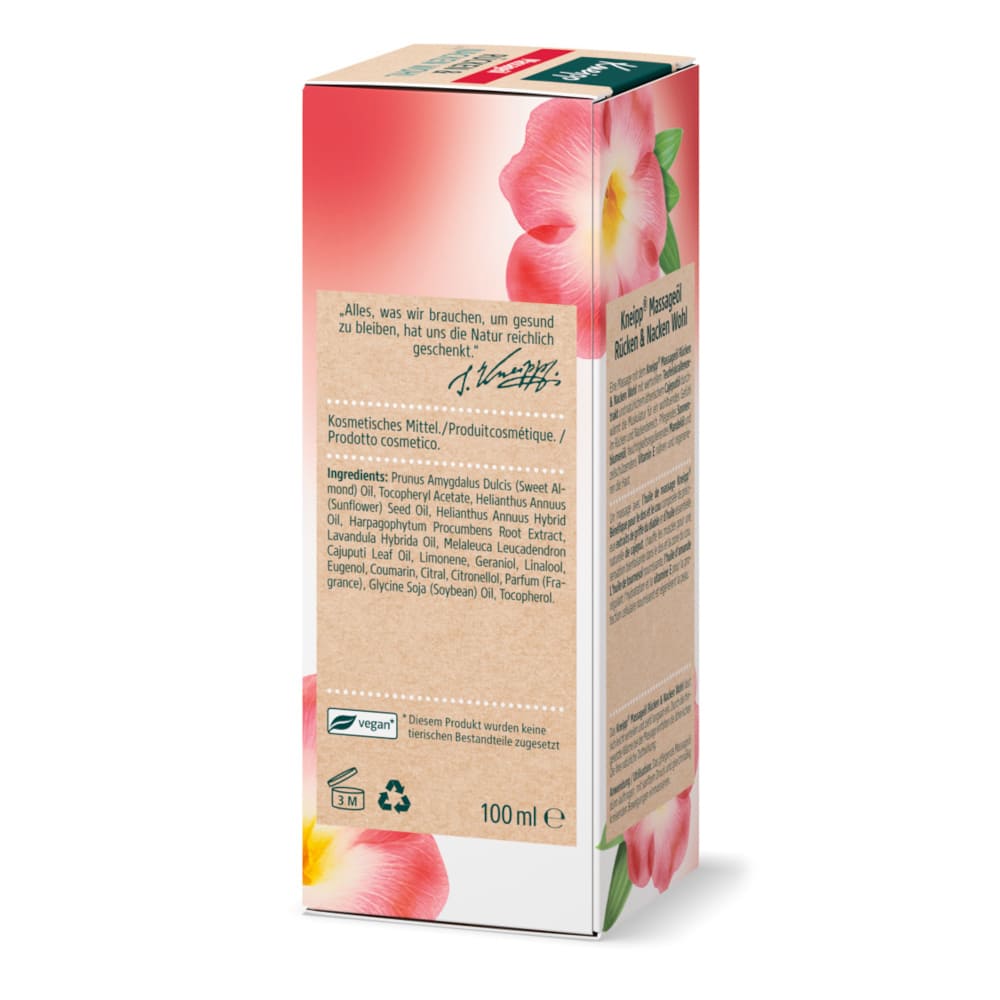 Kneipp Massageöl RÜCKEN & NACKEN WOHL 100 ml Öl