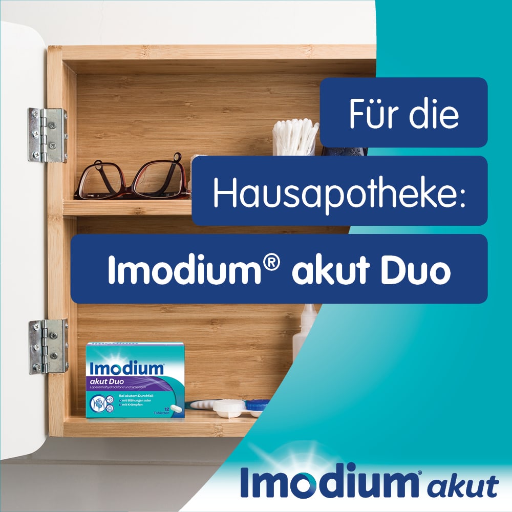Imodium akut Duo - bei akutem Durchfall mit Blähungen
