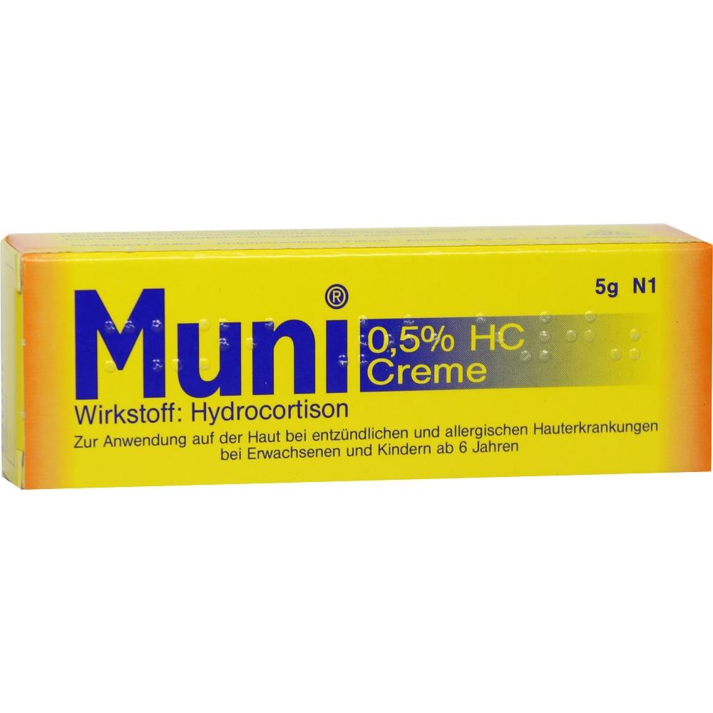 Muni 0,5% HC 5 g Creme