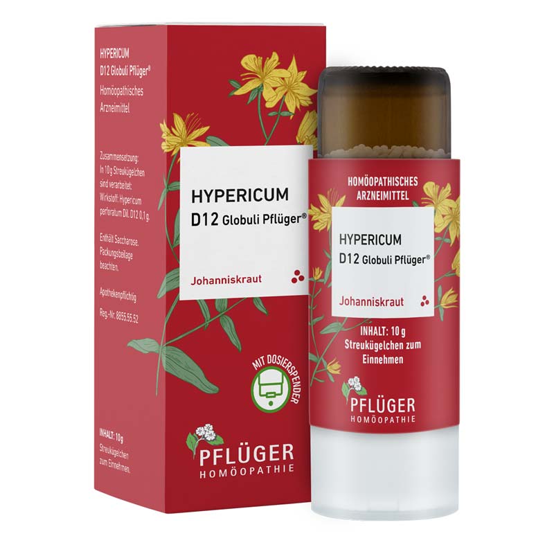 Hypericum D12 Globuli Pflüger 10 g Globuli