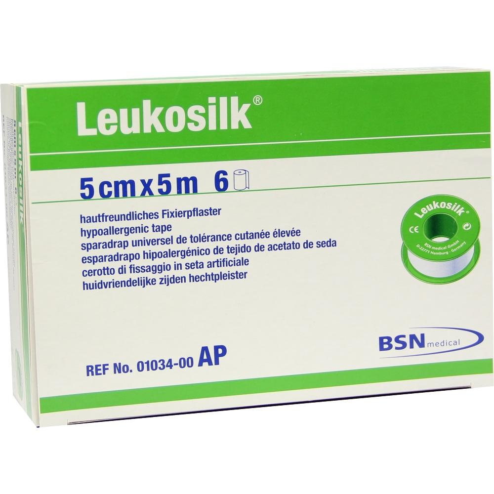 LEUKOSILK 5 cmx5 m 6 St Pflaster
