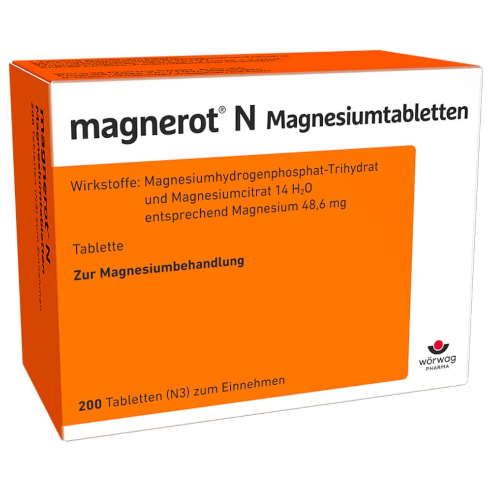 magnerot N Magnesiumtabletten 200 St Tabletten