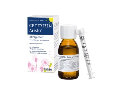 CETIRIZIN Aristo Allergiesaft 1 mg/ml 75 ml Lösung zum Einnehmen