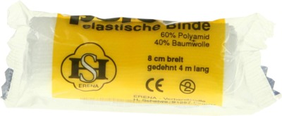 PORENA elastische Binde 8cm weiß mit Cello 1 St Binden